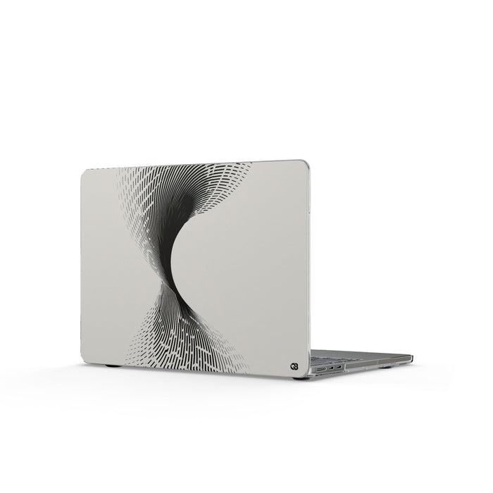Helical Grid · Clear Hard Case for MacBook · Grey