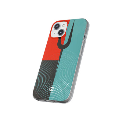 Teal Lite Phone Case for iPhone - Sonic Static Split