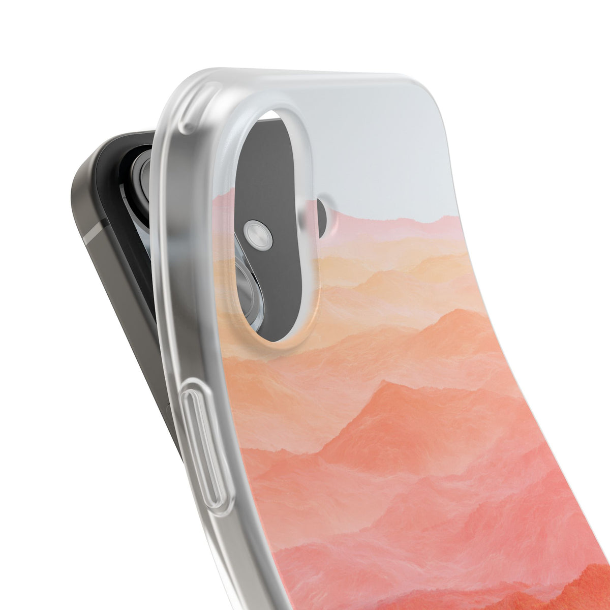 Alpenglow Ridge Vista · Lite Phone Case for iPhone ·  Orange