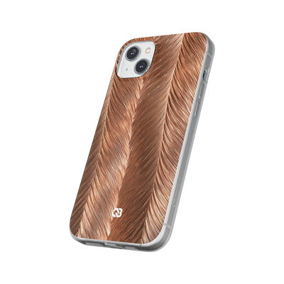 Rose Gold Weave · Lite Phone Case for iPhone ·  Brown