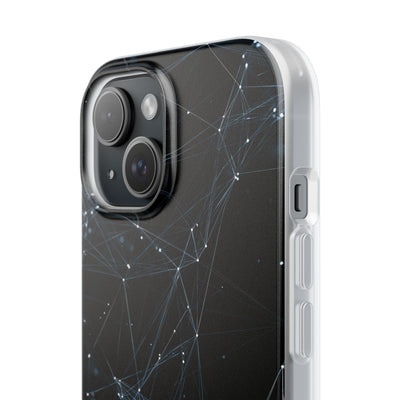 Black Lite Phone Case for iPhone - Arctic Neural Mesh