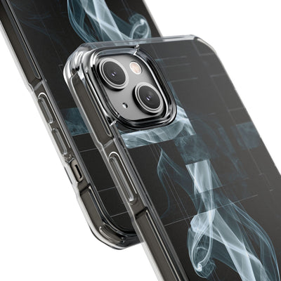 Black Impact MagSafe Phone Case for iPhone - Arctic Vapor Grid