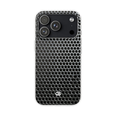 Brushed Perforated Steel · Lite Phone Case for iPhone ·  Silver
