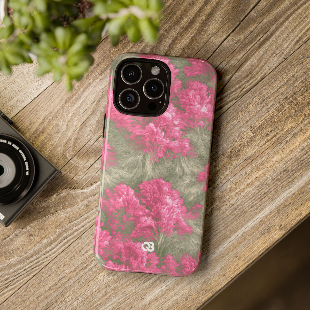 Digital Blossom · Tough Phone Case for iPhone · Pink