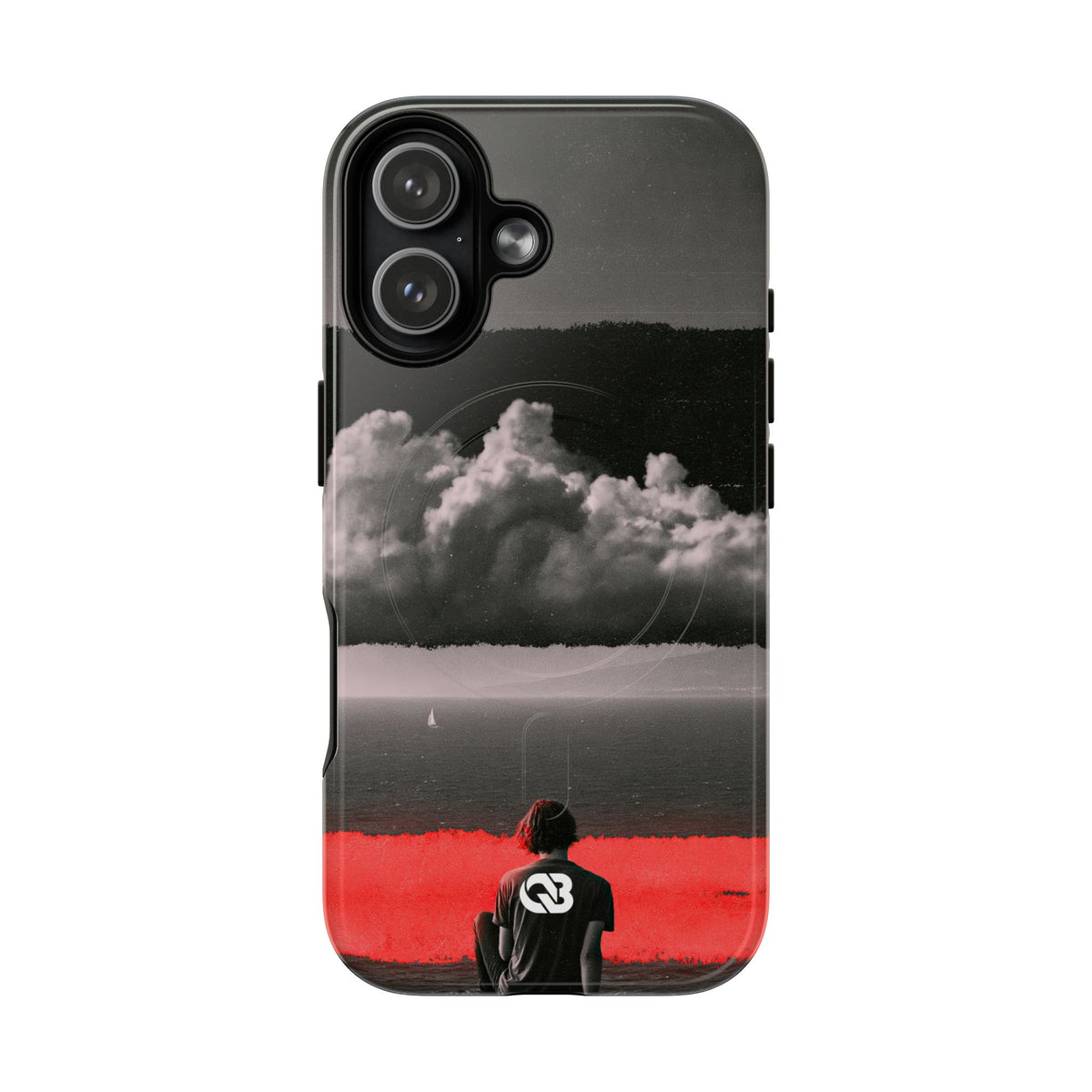 Crimson Horizon · Tough 2.0 Magnetic Phone Case for iPhone · Black