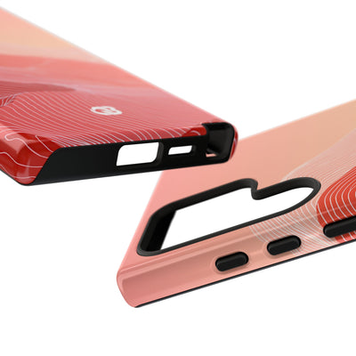 Coral Ridge Contours · Tough Phone Case for Samsung · Red