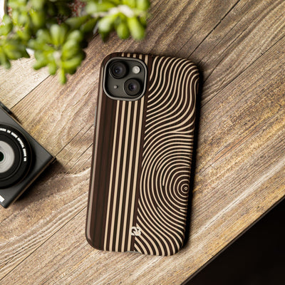 Brown Tough Phone Case for iPhone - Espresso Sand Ridge