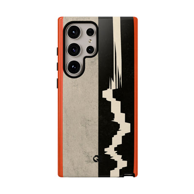 Orange Tough Phone Case for Samsung - Orange Monolith Rift