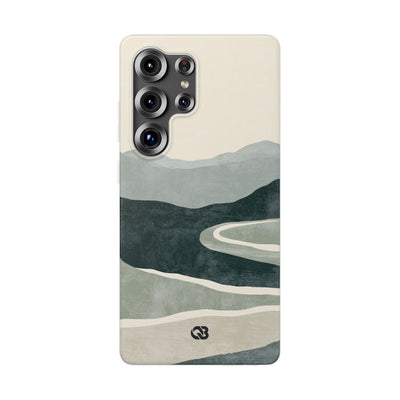 Green Lite Phone Case for Samsung - Misty Sage Valley