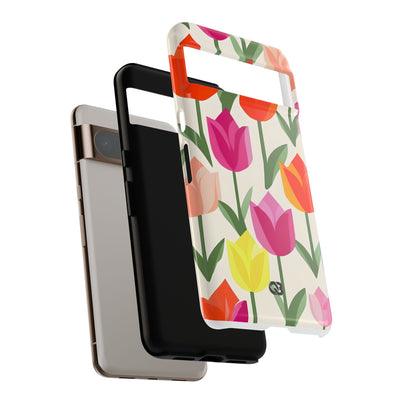 Vibrant Petal Grid · Tough Phone Case for Google Pixel