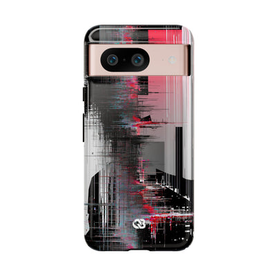 Black Tough Phone Case for Google Pixel - Crimson Data Leak