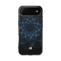 Blue Impact MagSafe Phone Case for iPhone - Cobalt Geometric Bloom