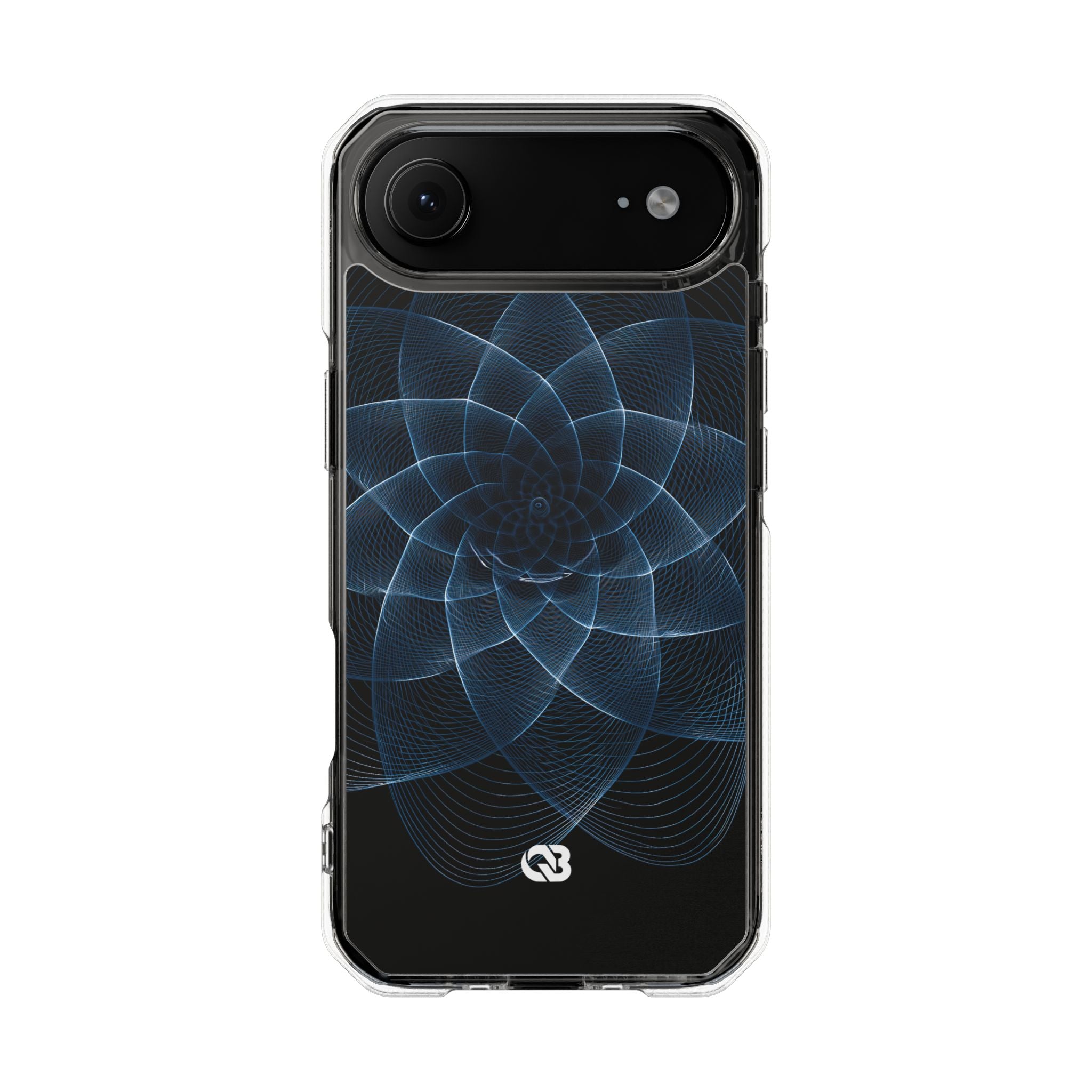Blue Impact MagSafe Phone Case for iPhone - Cobalt Geometric Bloom