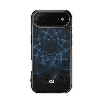 Blue Impact MagSafe Phone Case for iPhone - Cobalt Geometric Bloom