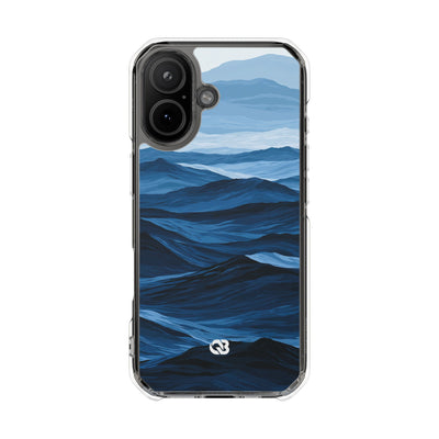 Blue Impact MagSafe Phone Case for iPhone - Cobalt Ridge Tides