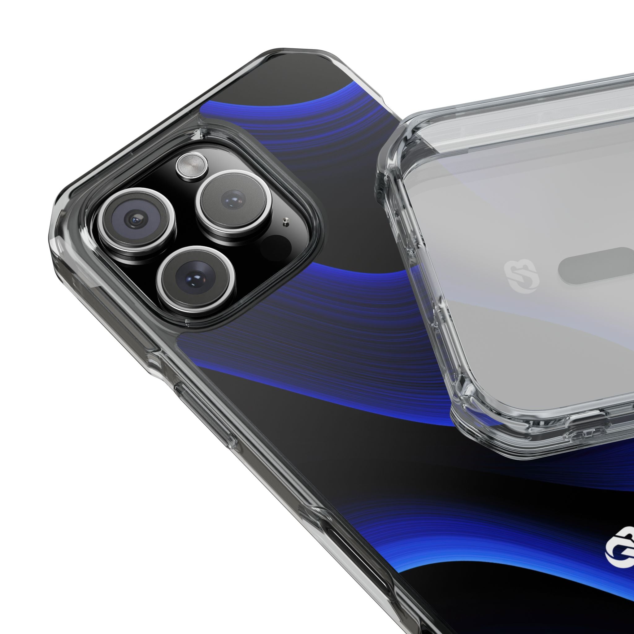 Blue Impact MagSafe Phone Case for iPhone - Electric Cobalt Flow