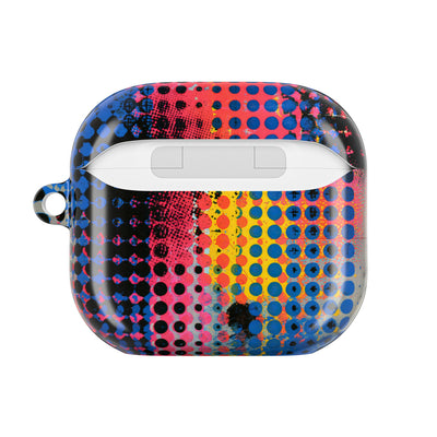 Chromatic Halftone Grid · Hard Case for AirPods & AirPods Pro · Blue