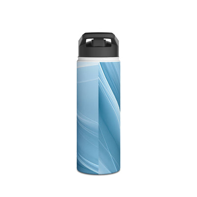 Glacial Ridge Contours · Insulated Water Bottle · Blue