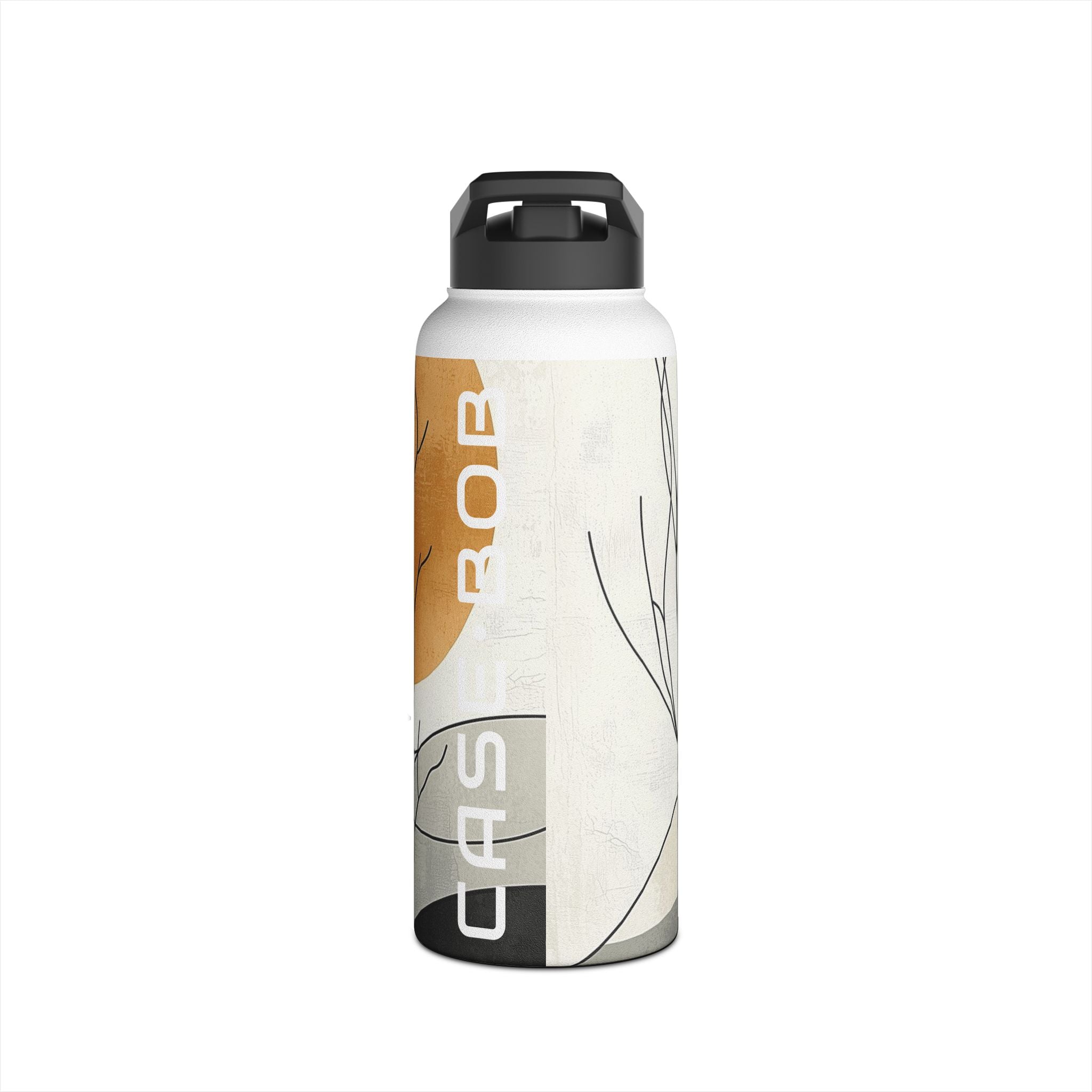 Orange Eclipse Trees - Stainless Steel Water Bottle