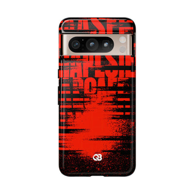 Crimson Redaction · Tough Phone Case for Pixel ·  Black
