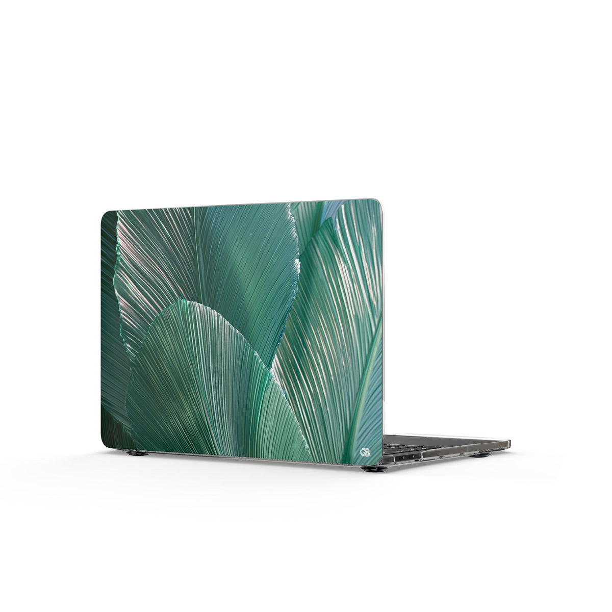 Translucent Fan Palm · Clear Hard Case for MacBook · Teal