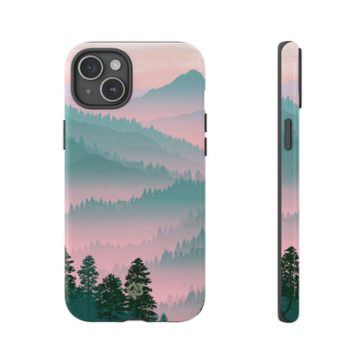 Teal Tough Phone Case for iPhone - Alpine Mist Teal