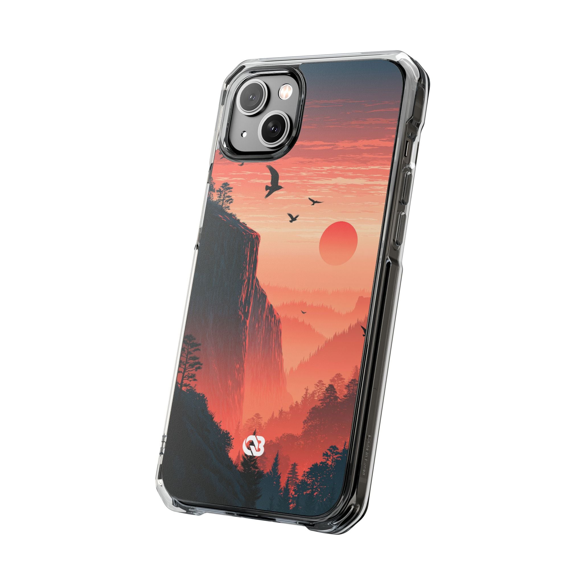 Orange Impact MagSafe Phone Case for iPhone - Crimson Ridge Flight