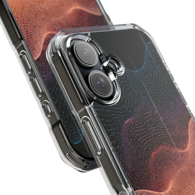 Spectral Elevation · Clear Impact Magnetic Phone Case for iPhone · Orange