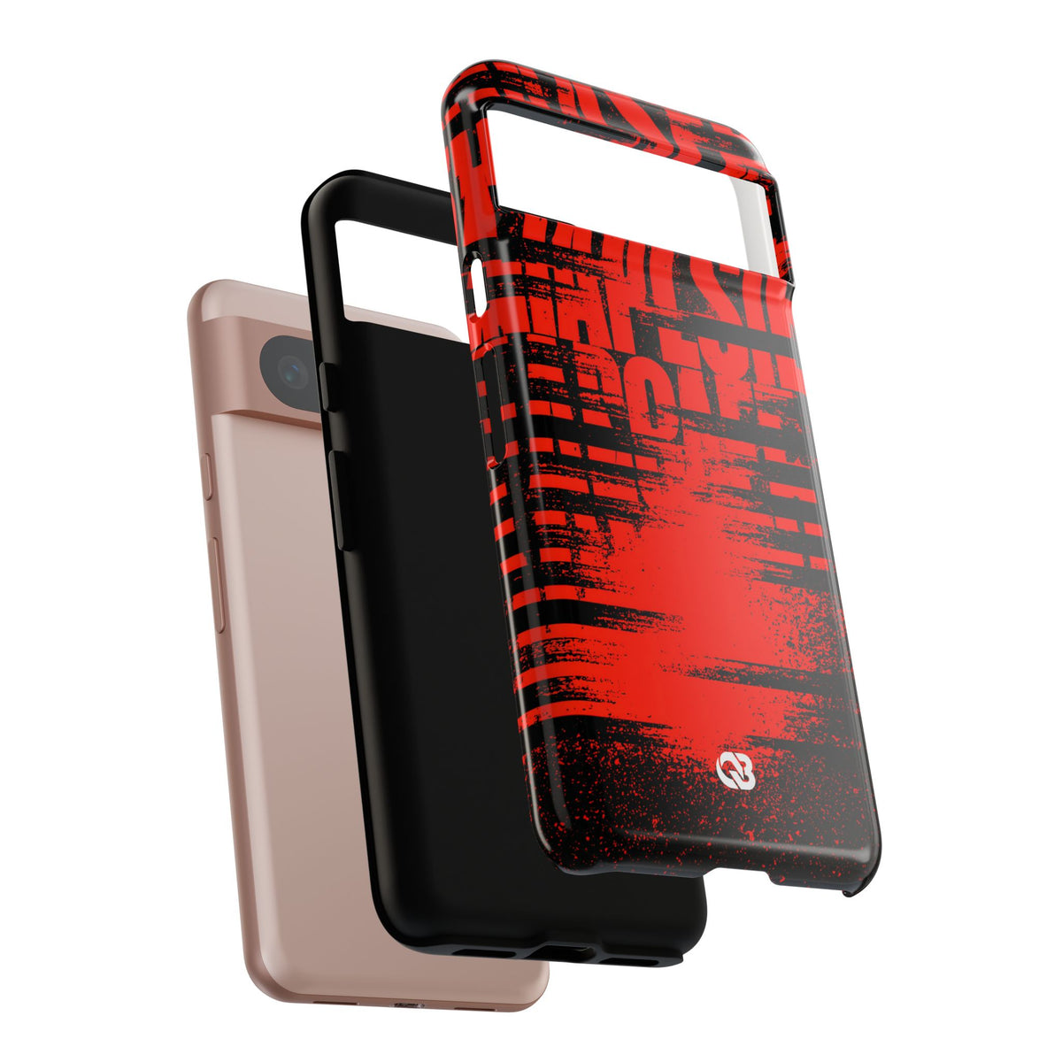 Crimson Redaction · Tough Phone Case for Pixel ·  Black
