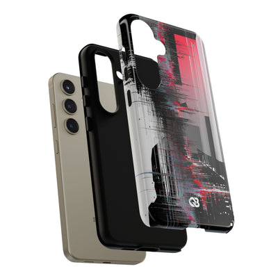 Black Tough Phone Case for Samsung - Crimson Data Leak