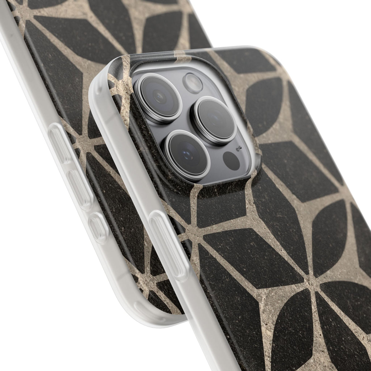 Concrete Mosaic Star · Lite Phone Case for iPhone ·  Black