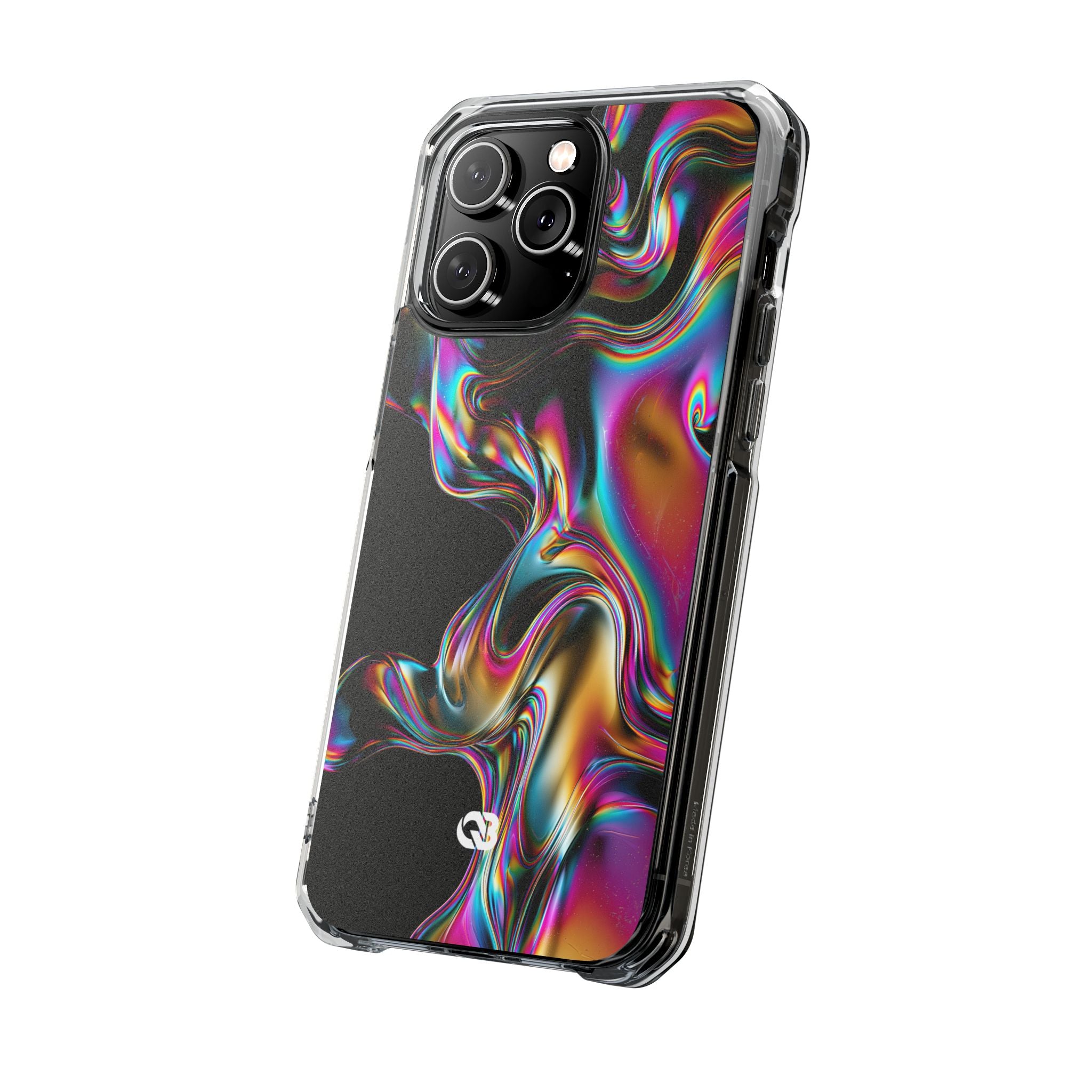 Purple Impact MagSafe Phone Case for iPhone - Liquid Neon Chrome
