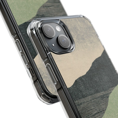 Green Impact MagSafe Phone Case for iPhone - Moss Ridge Grain