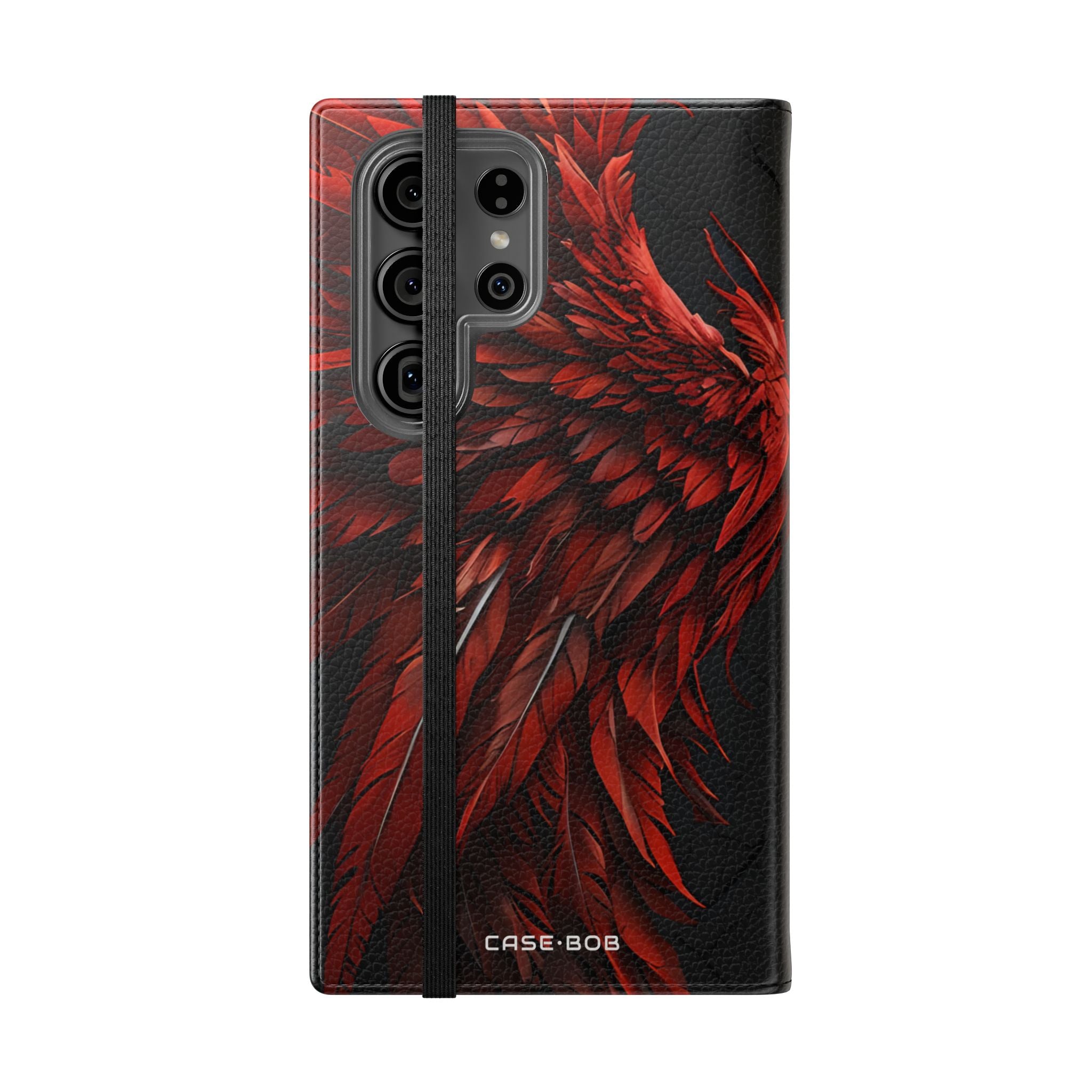 Crimson Silver Wings - Samsung S23 Ultra Case - Wallet