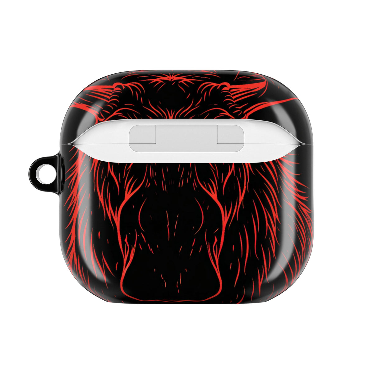 Nordic Moose Contour · Hard Case for AirPods & AirPods Pro · Red