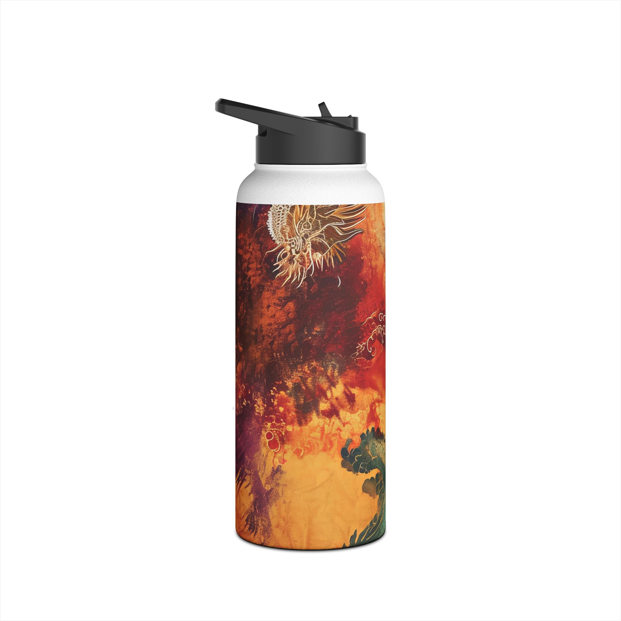 Golden Dragons Blaze - Stainless Steel Water Bottle