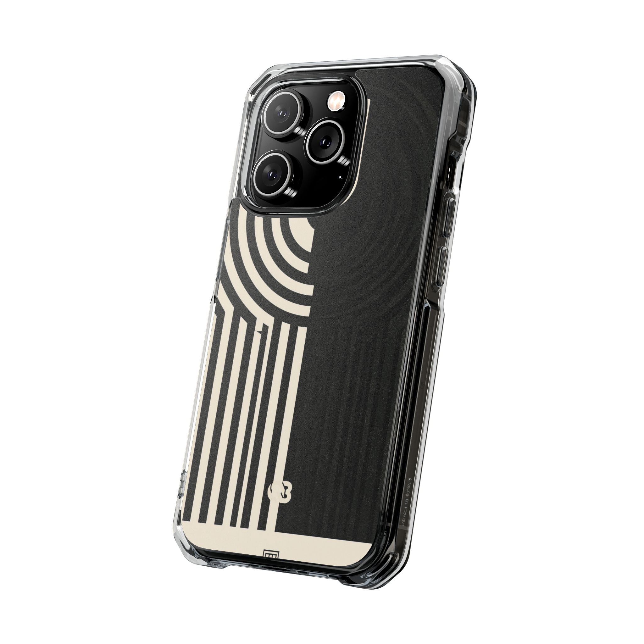 Beige Impact MagSafe Phone Case for iPhone - Monolith Ivory Signal