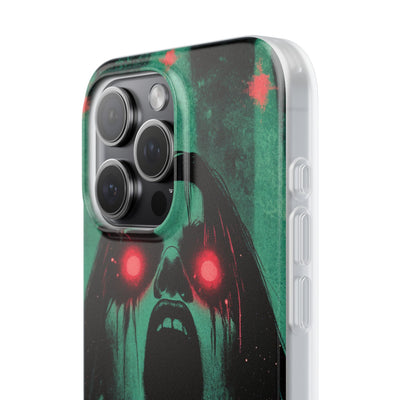 Crimson Emerald Scream · Soft Phone Case for iPhone