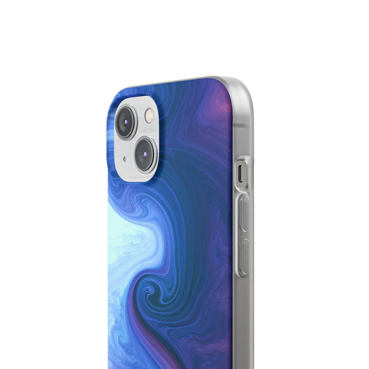 Azure Fluid Swirl · Lite Phone Case for iPhone ·  Blue