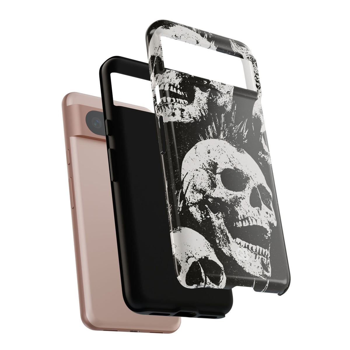 Punk Skull Riot · Tough Phone Case for Pixel ·  Black