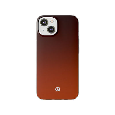 Orange Lite Phone Case for iPhone - Obsidian Ember Fade