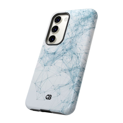 Blue Tough Phone Case for Samsung - Glacial Neural Web
