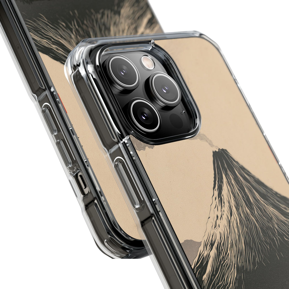 Fuji Summit · Clear Impact Magnetic Phone Case for iPhone ·  Beige
