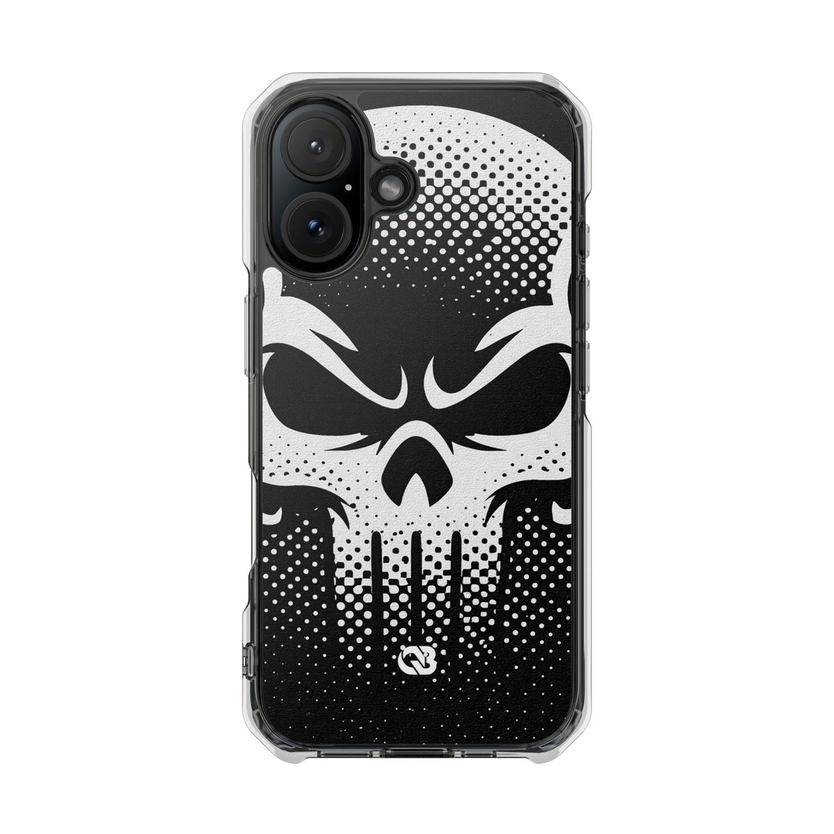 Phantom Halftone · Clear Impact Magnetic Phone Case for iPhone ·  Black