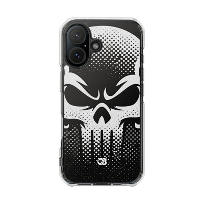Phantom Halftone · Clear Impact Magnetic Phone Case for iPhone ·  Black