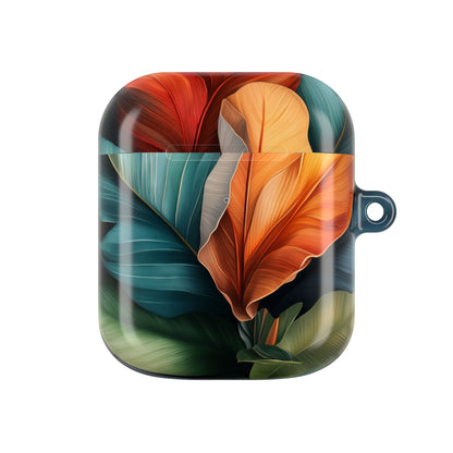 Tropical Ember Leaves - AirPods Case