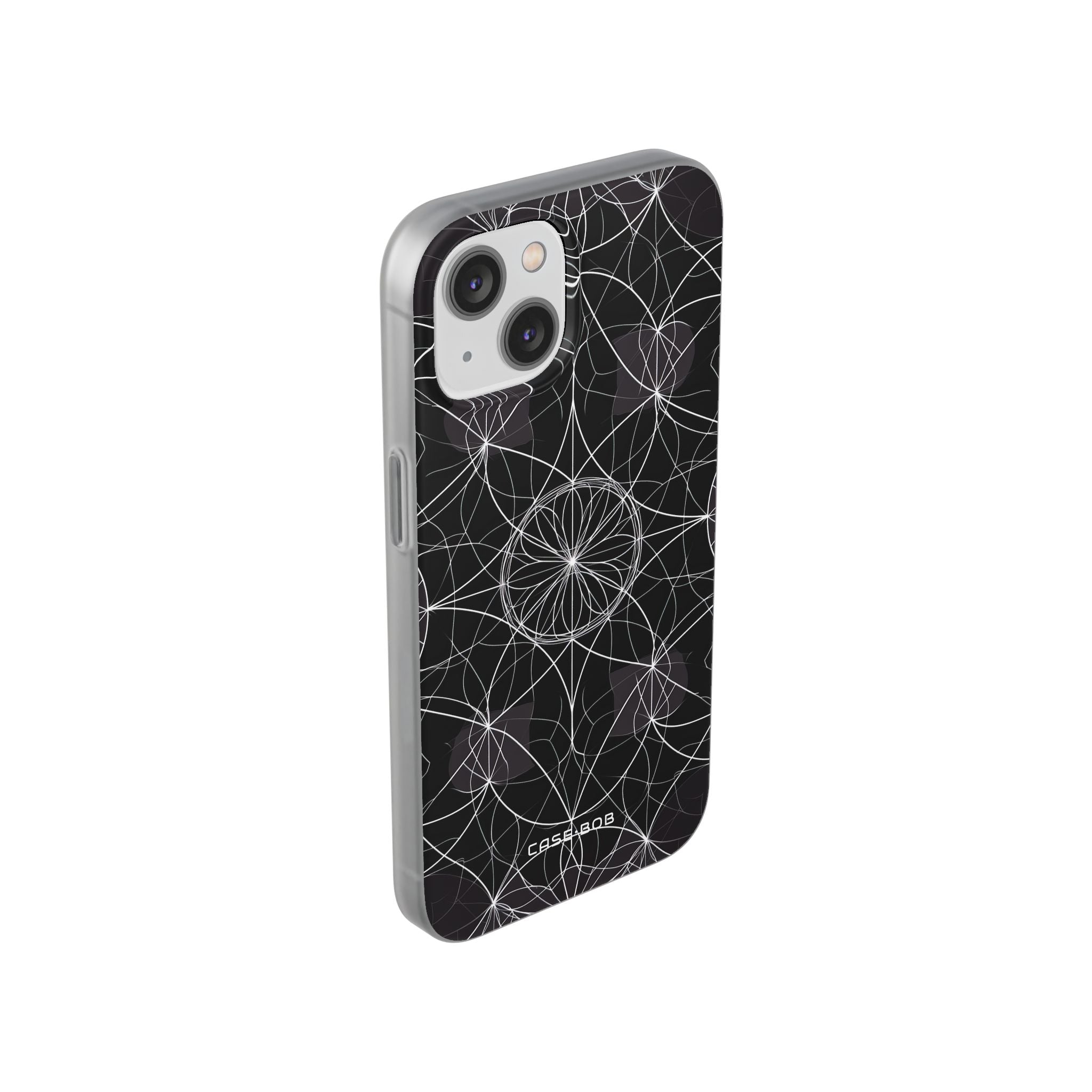 Strahlender Blütenblatt-Orbit iPhone 14 Case - Soft