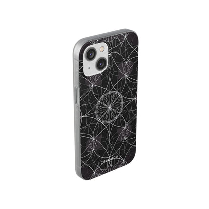 Strahlender Blütenblatt-Orbit iPhone 14 Case - Soft