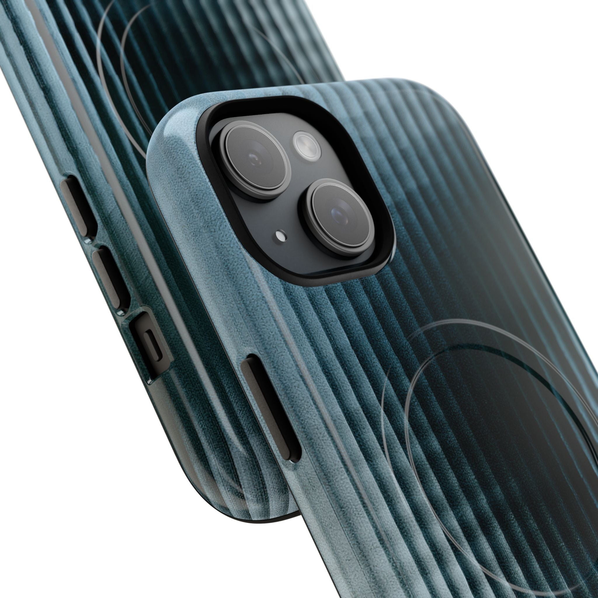 Blue Tough 2.0 Magsafe Phone Case for iPhone - Glacial Reeded Glass