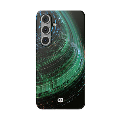 Orbital Data Stream · Lite Phone Case for Samsung · Green